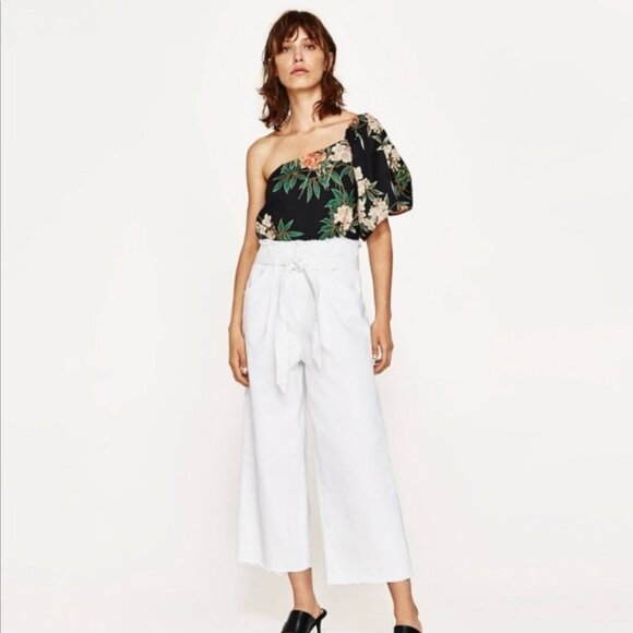 ZARA Floral Off-Shoulder Bodysuit - S - Picture 8 of 8
